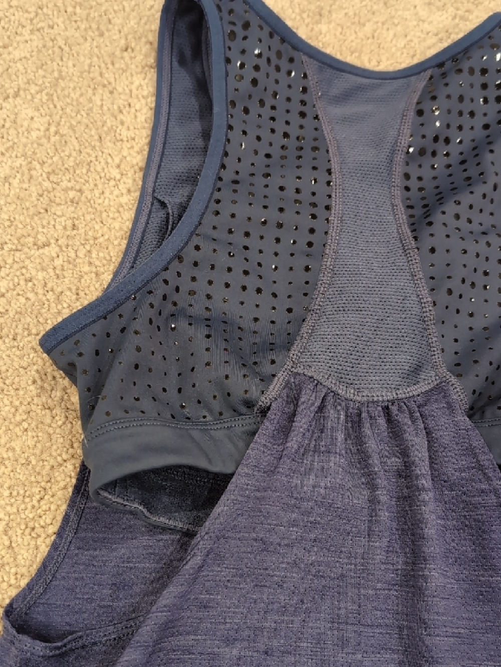 Athleta Indigo Blue Racerback Performance Tank - Picture 5 of 5